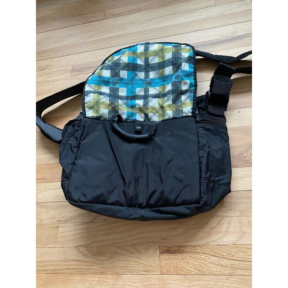 L.L. Bean Crossbody Plaid Backpack - Picture 6 of 7